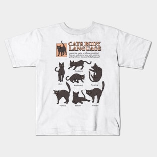 Cats Body Language Kids T-Shirt